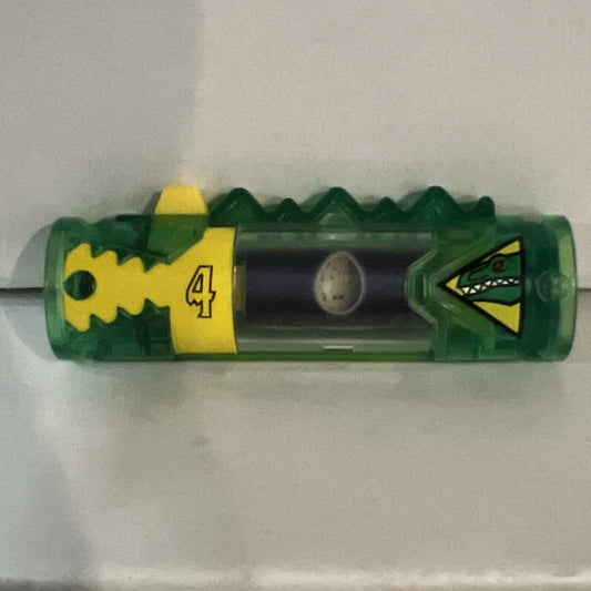 Power Rangers - Dino Charge - Charger Energem - Green #4 - VELOCIRAPTOR Rare